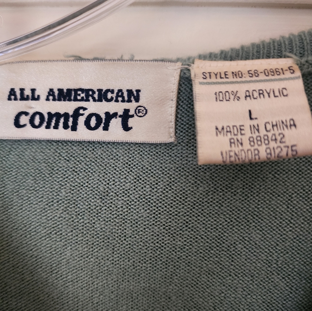ALL AMERICAN COMFORT Sage long sleeve Knit sweater dress. - Picture 6 of 7